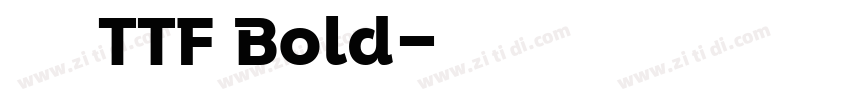 源泉圓體 TTF Bold字体转换